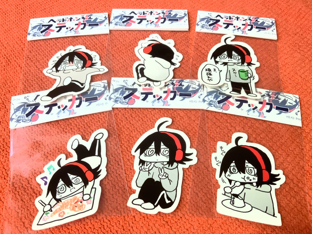 ヘッドホンちゃんステッカー