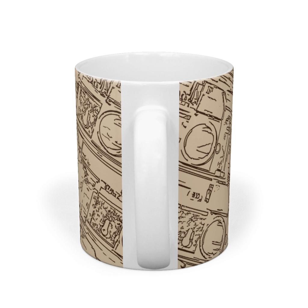 カメラ柄 マグカップ