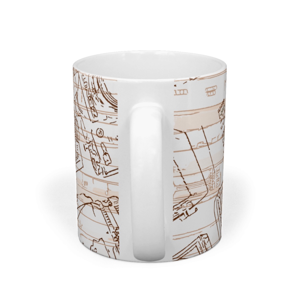 カメラ柄 マグカップ