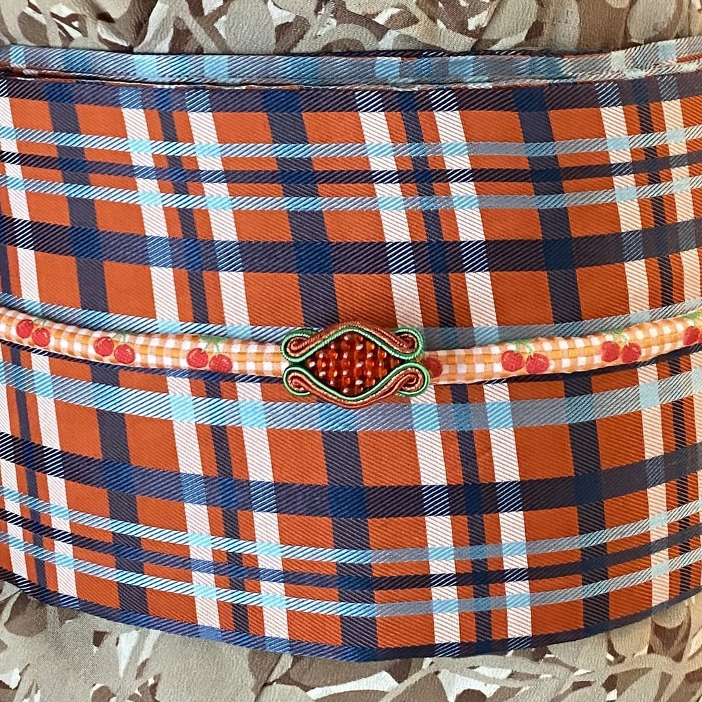 栗梅茶帯締め28