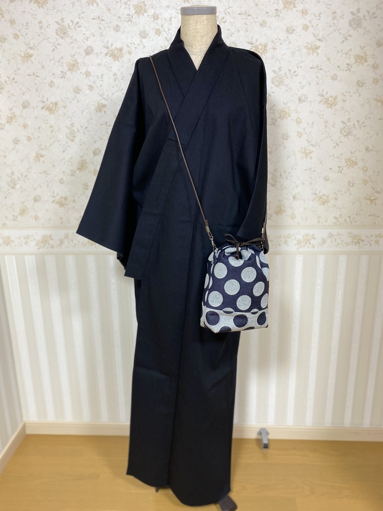 ｼｮﾙﾀﾞｰｽﾄﾗｯﾌﾟ付き2way信玄袋:ラージドット