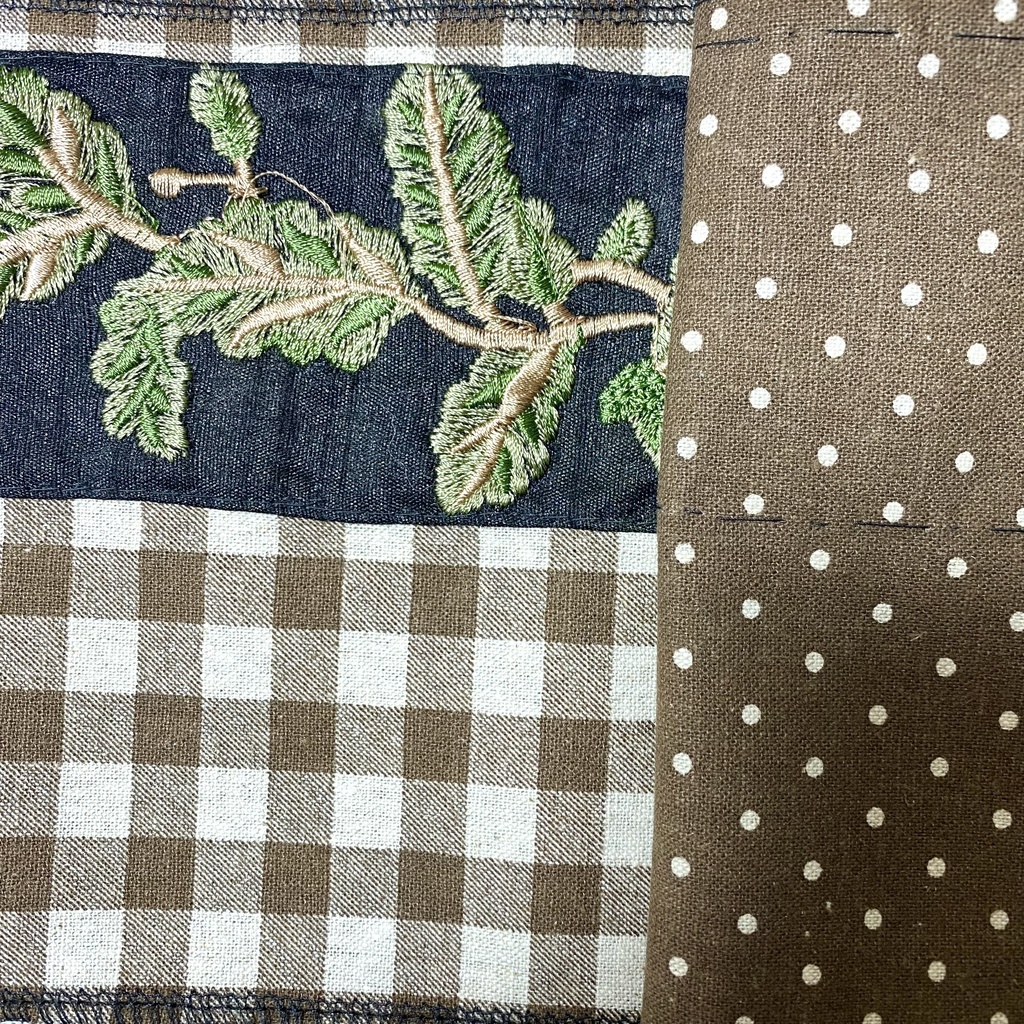 リーフ柄 3way半衿