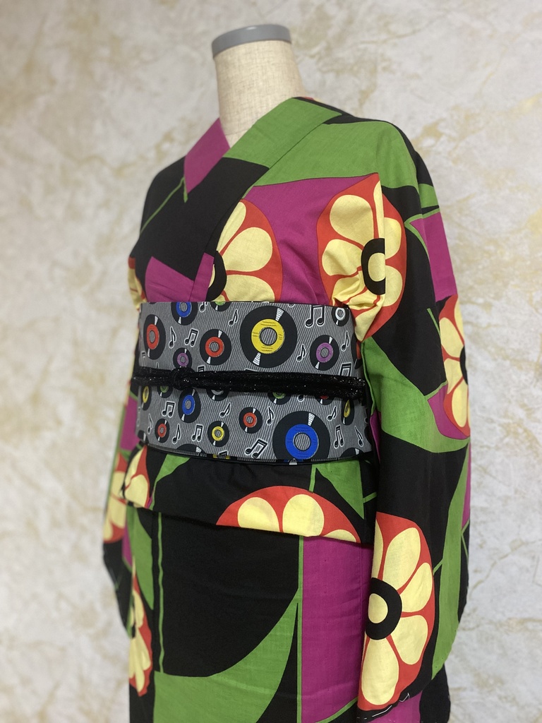 ハトメ半幅帯⑪ Rocka Rolla