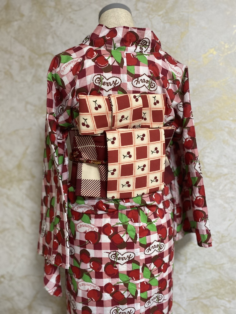 リバーシブル半幅帯⑯ EVERYDAY AT BUS STOP