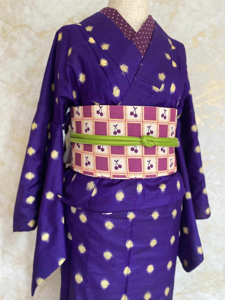 リバーシブル半幅帯⑱ EVERYDAY AT BUS STOP