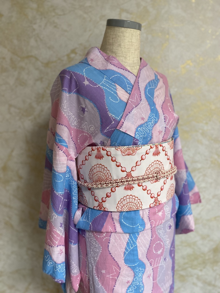 フリルパール半幅帯㉓:Une sirène à Paris :Orseille