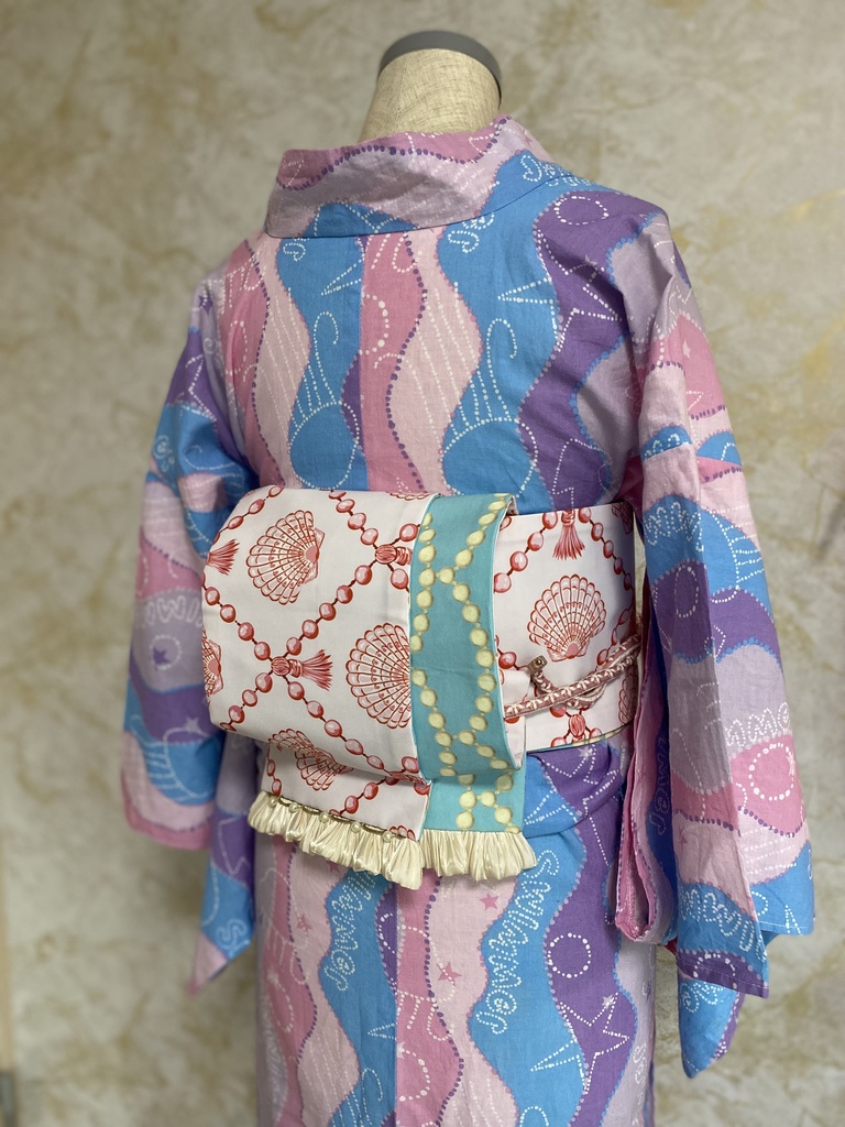 フリルパール半幅帯㉓:Une sirène à Paris :Orseille