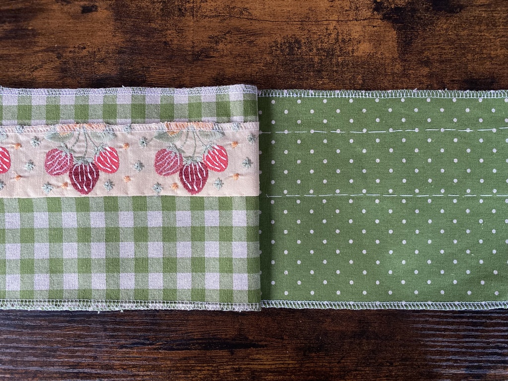 3way半衿・イチゴ/クリームイエロー