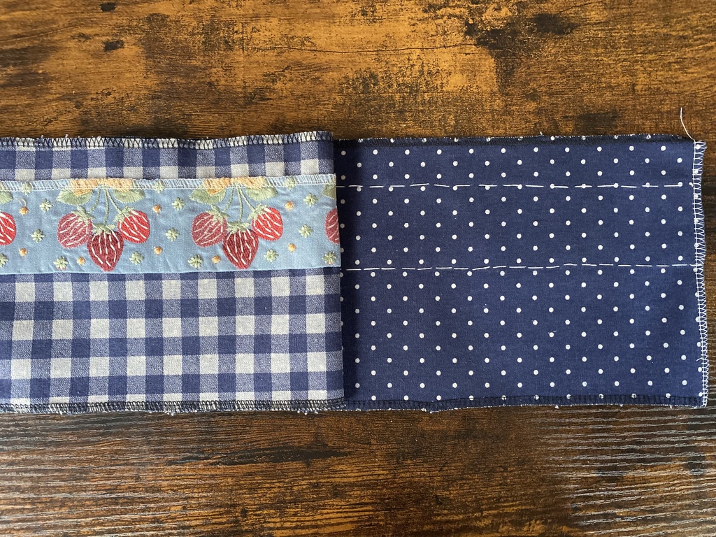 3way半衿・イチゴ/ブルー