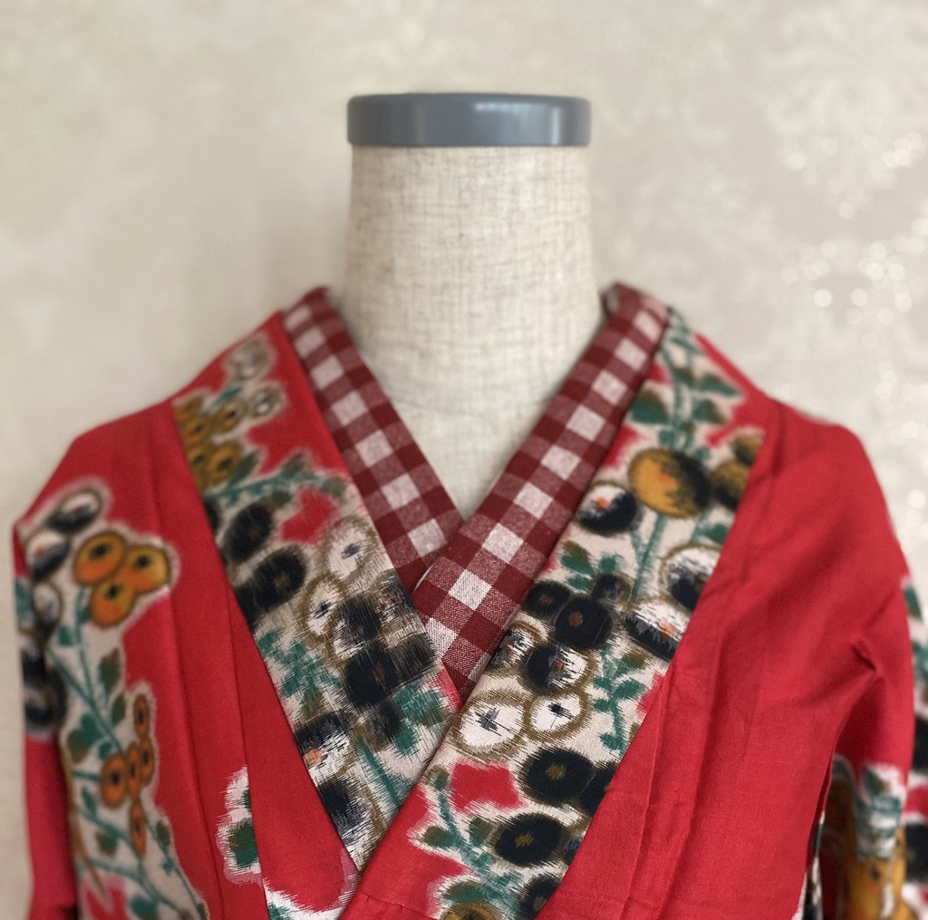 3way半衿・イチゴ/ホワイト