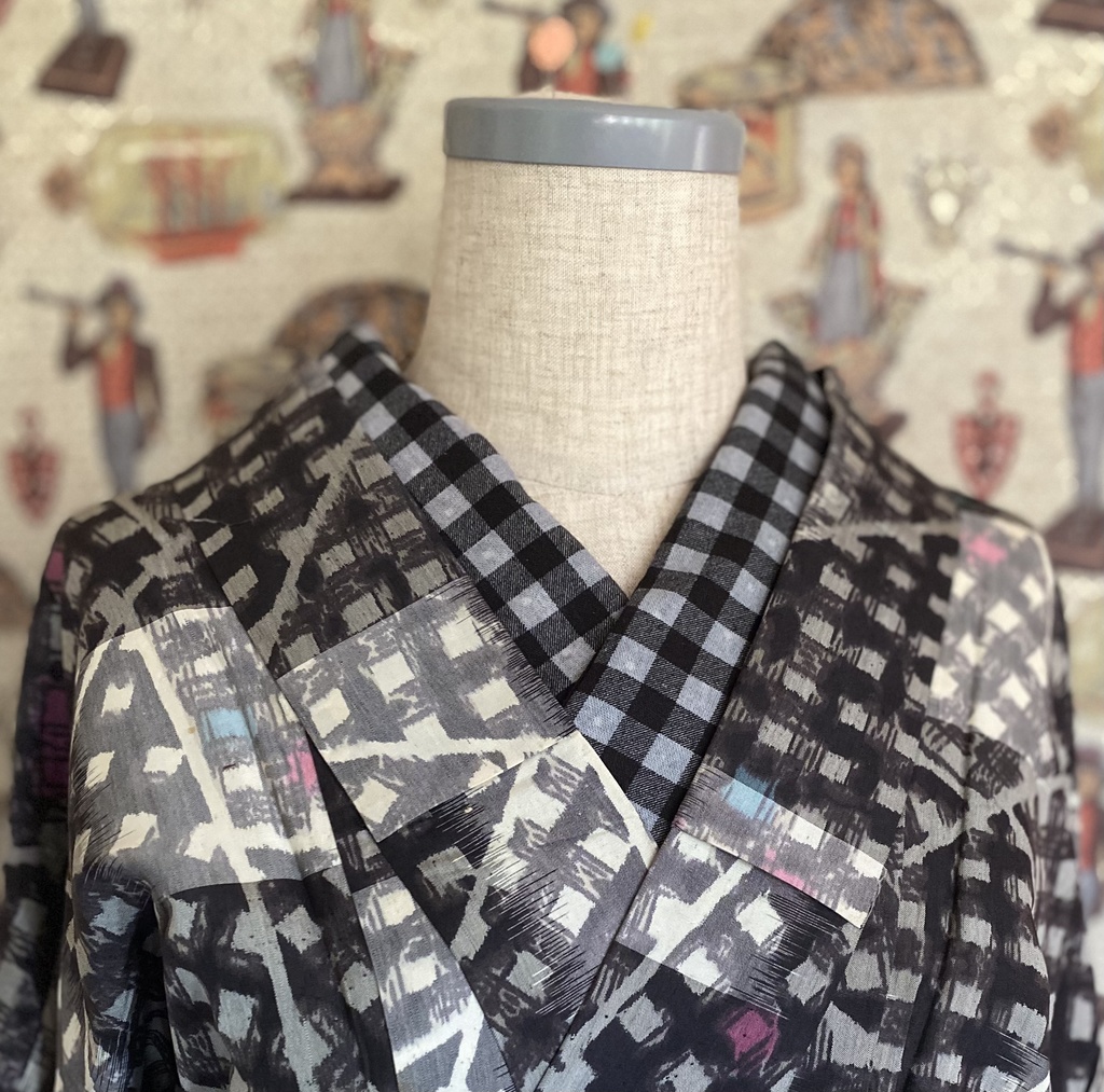 3way半衿・イチゴ/ブラック