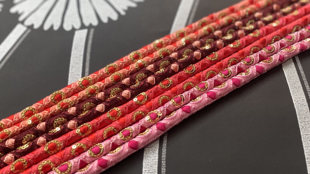 栗梅茶帯締め98