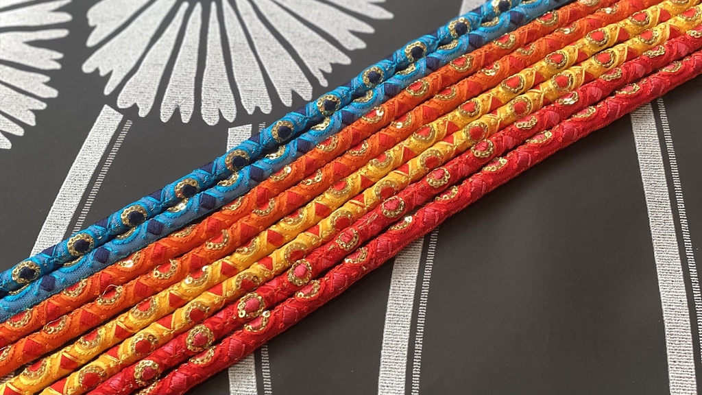 栗梅茶帯締め100