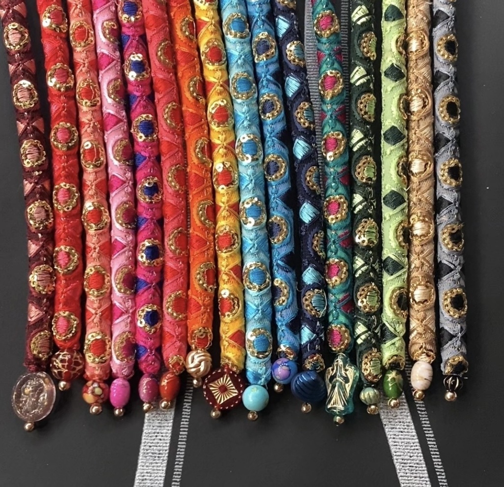 栗梅茶帯締め100