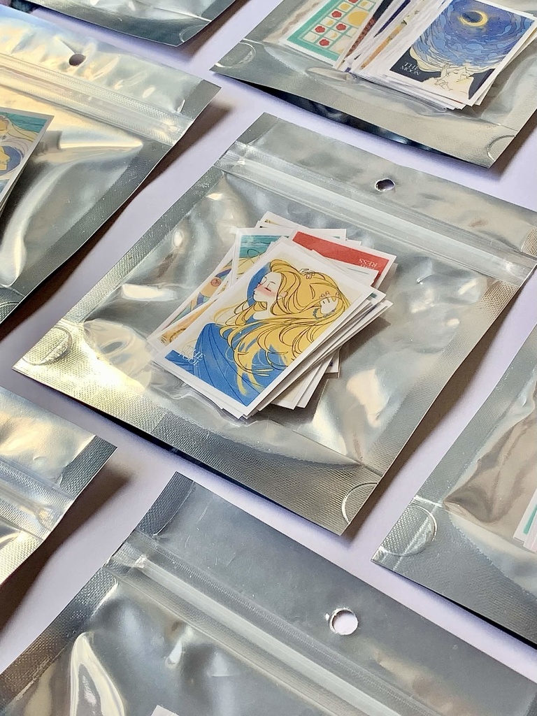 【オリジナルタロットカード】クリアフレークシール23枚入り