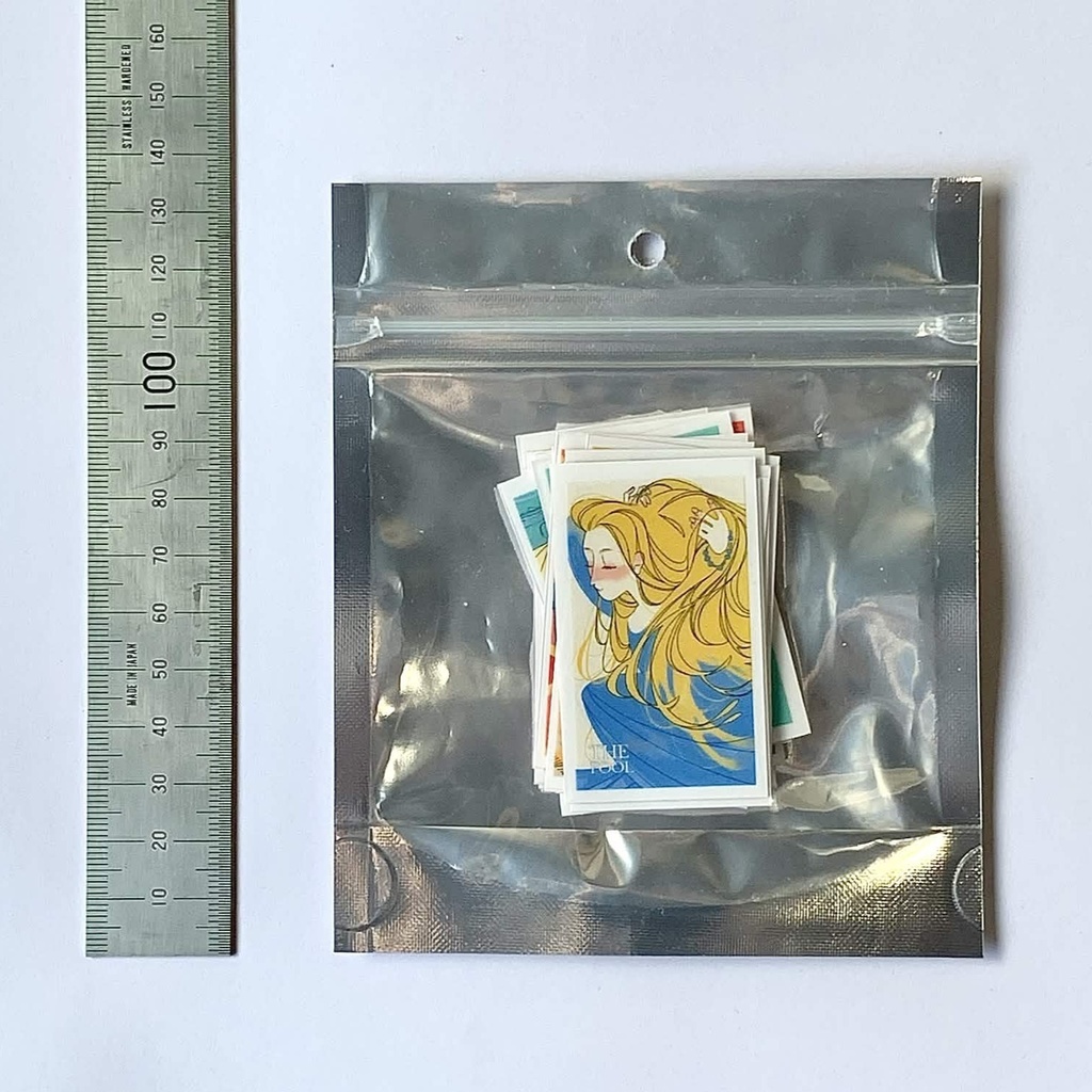 【オリジナルタロットカード】クリアフレークシール23枚入り