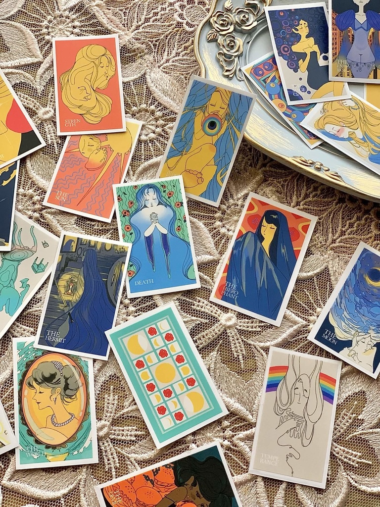 【オリジナルタロットカード】クリアフレークシール23枚入り