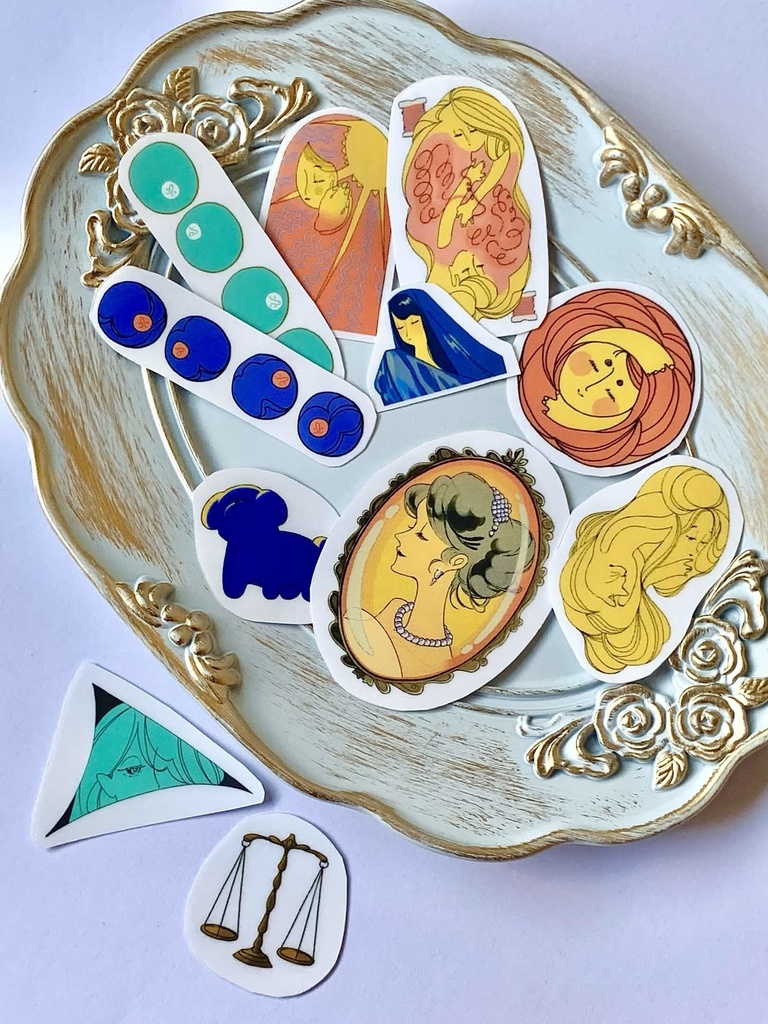 【オリジナルタロットカード】クリアフレークシール11枚入り