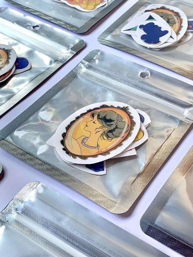 【オリジナルタロットカード】クリアフレークシール11枚入り