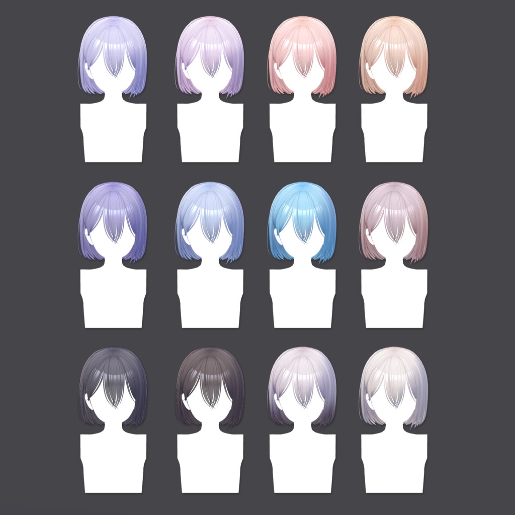 【PB対応】ボブヘアー VRC用