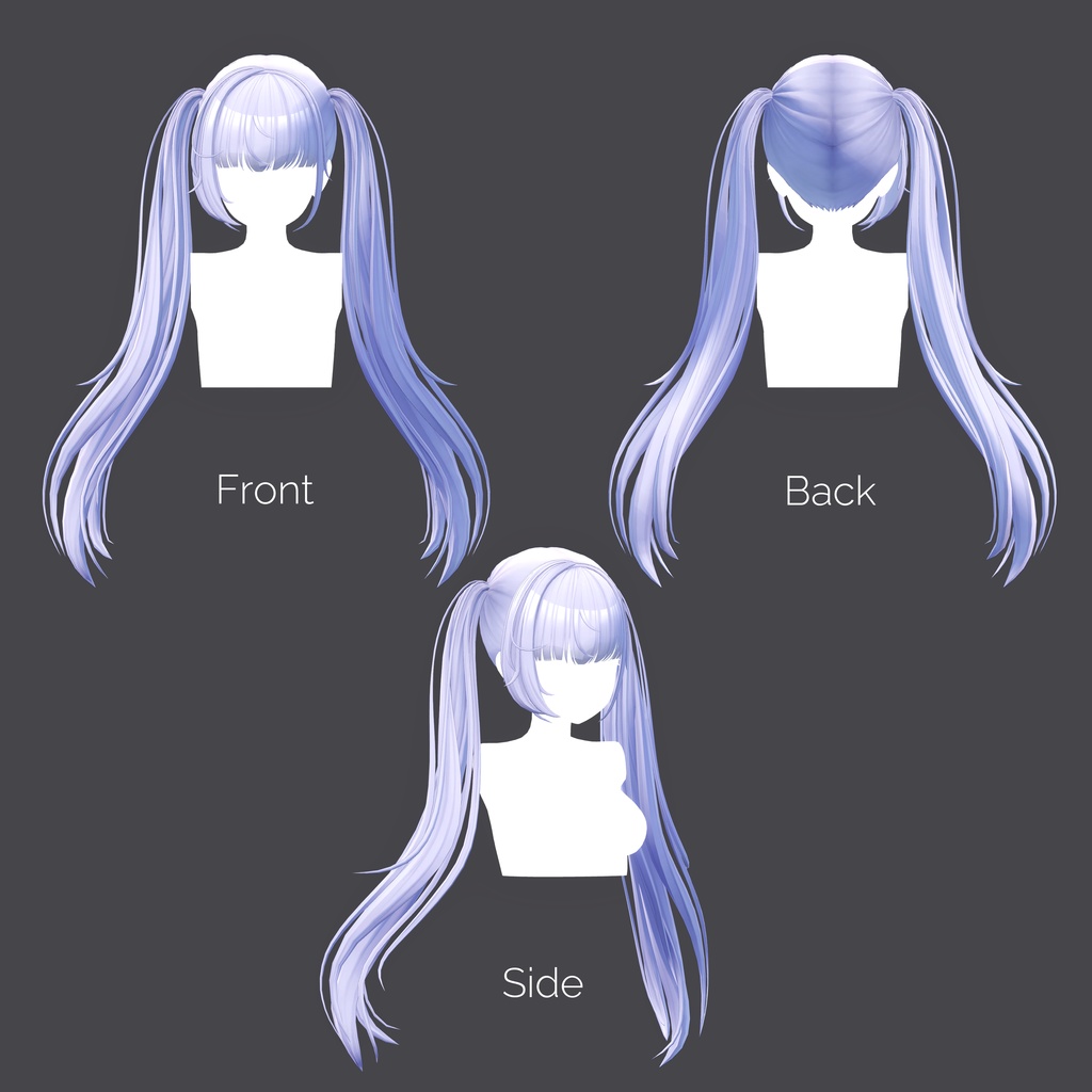 ゆるふわ ツインテール VRC用