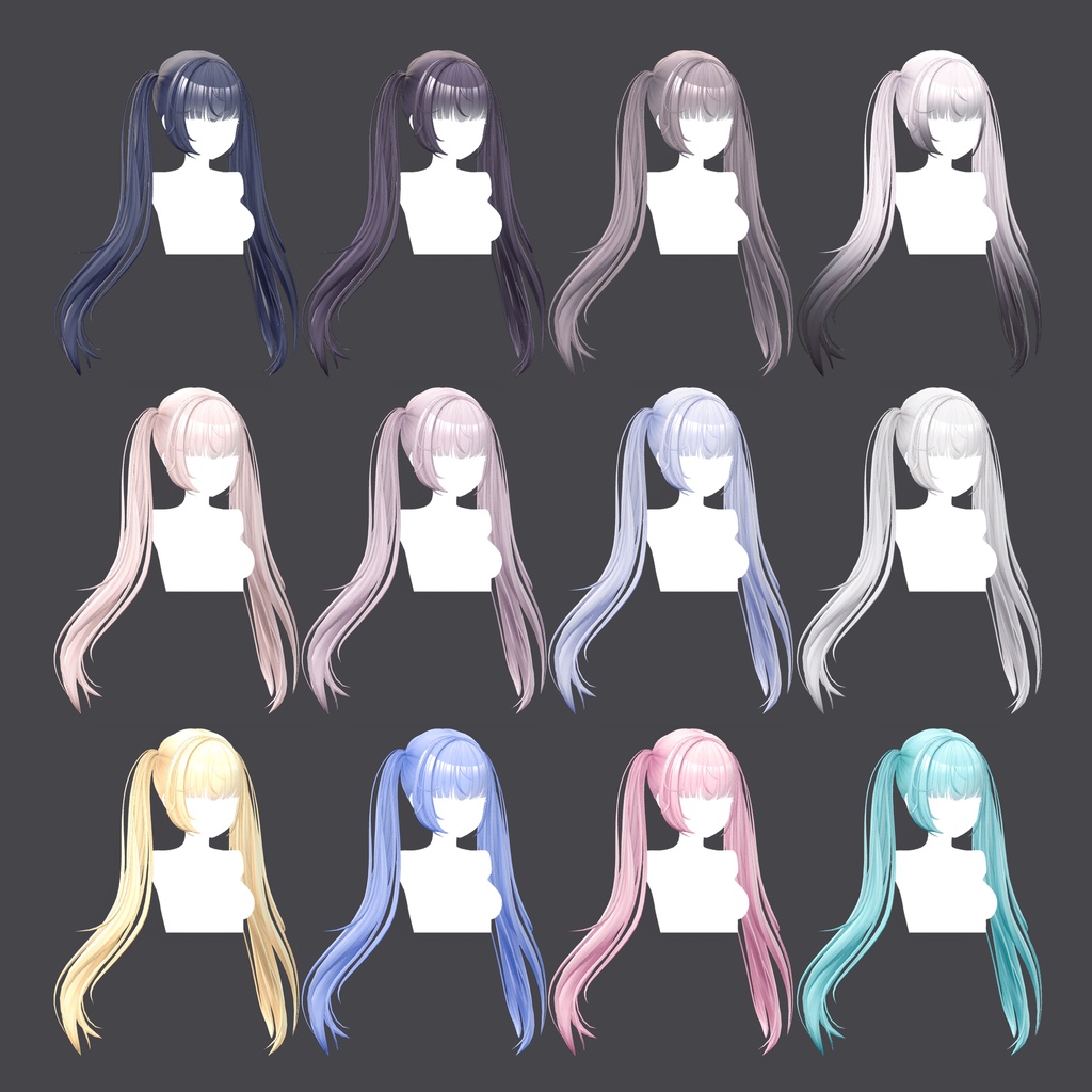 ゆるふわ ツインテール VRC用