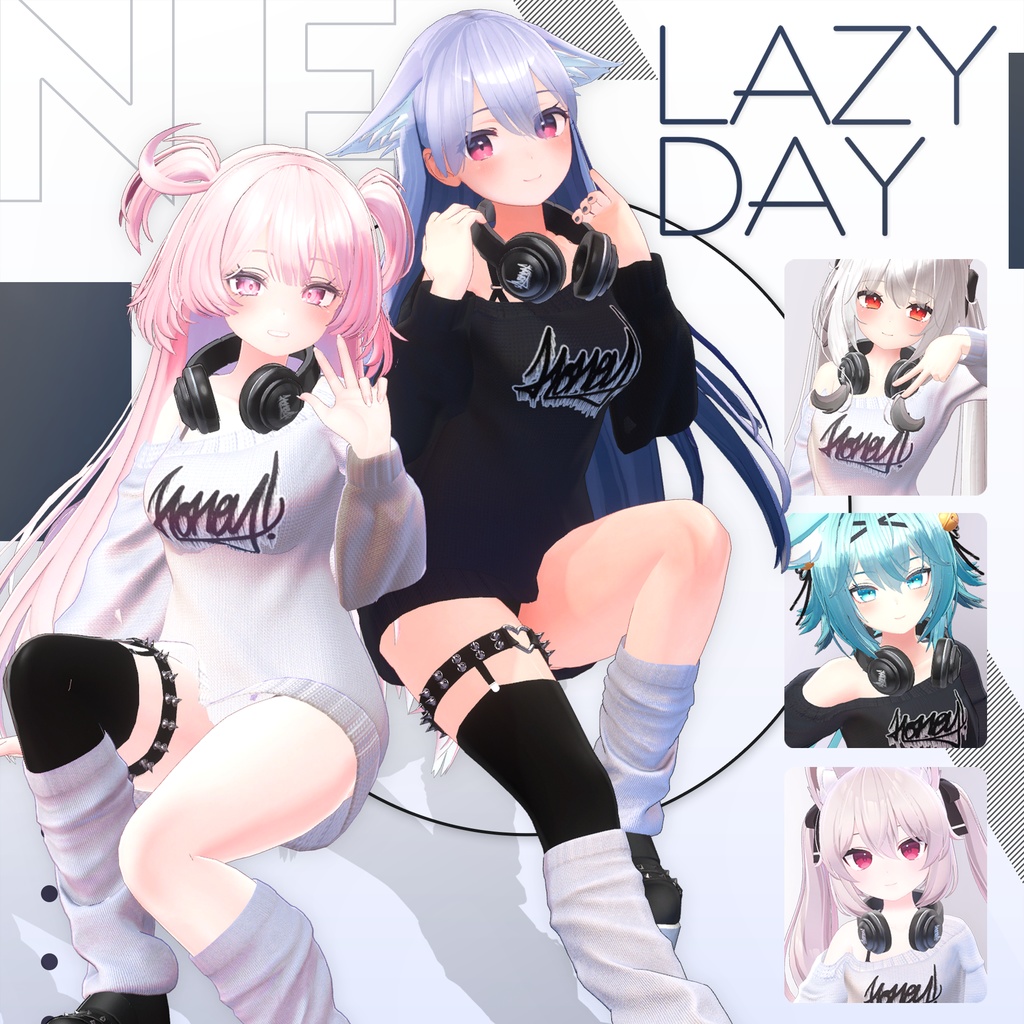 【5アバター対応】 Lazy·Day Sweater VRC用