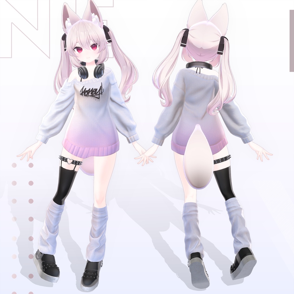 【5アバター対応】 Lazy·Day Sweater VRC用