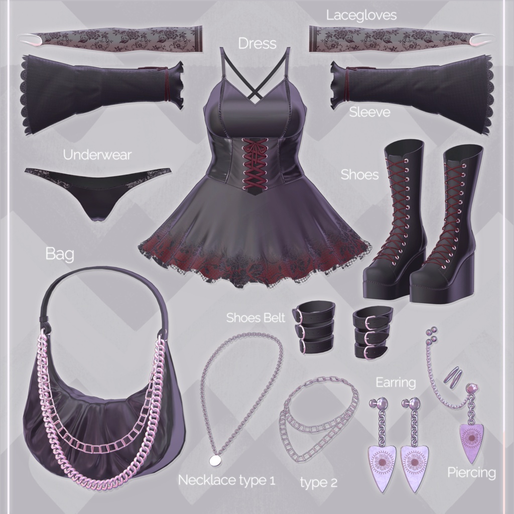 【セレスティア用】 ANEMONE DRESS