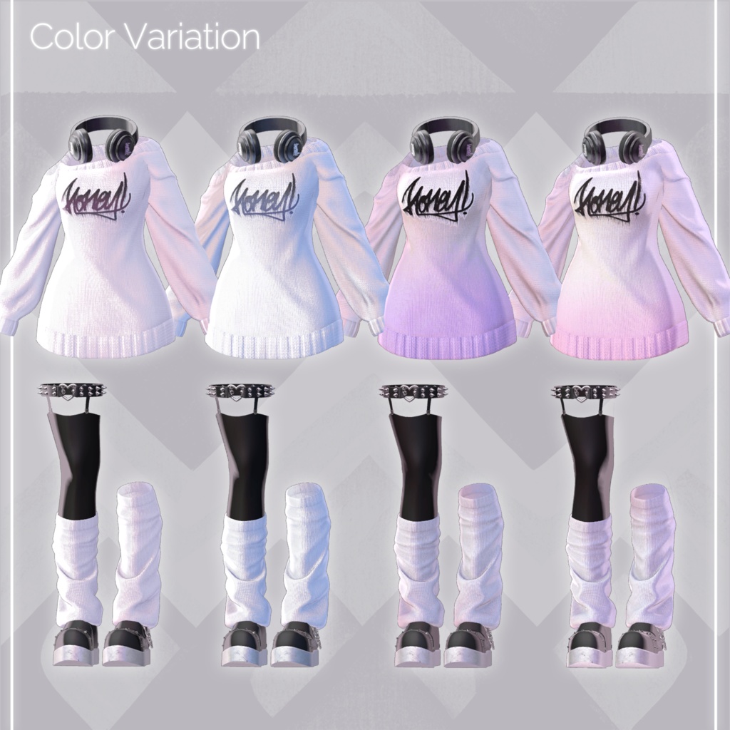 【萌用】 Lazy·Day Sweater VRC用