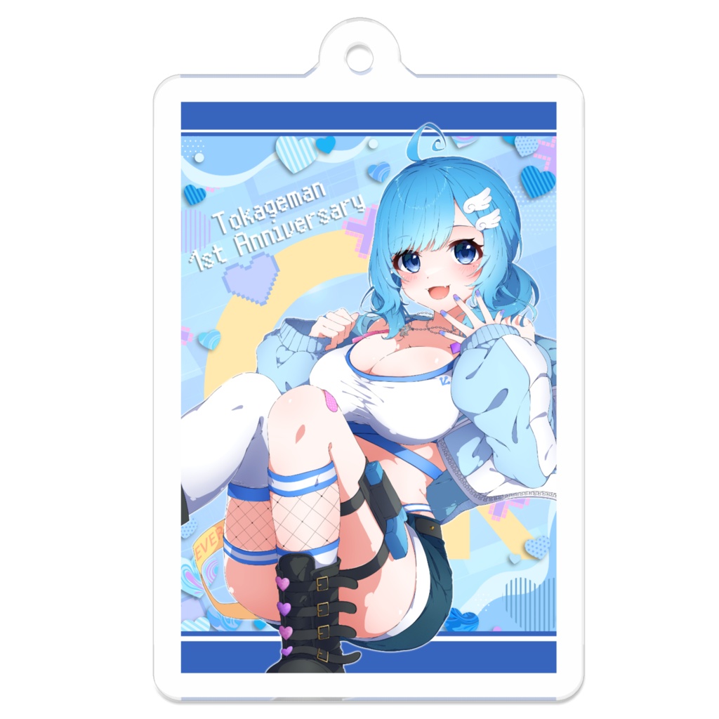 1周年&生誕祭 新衣装アクリルキーホルダーA