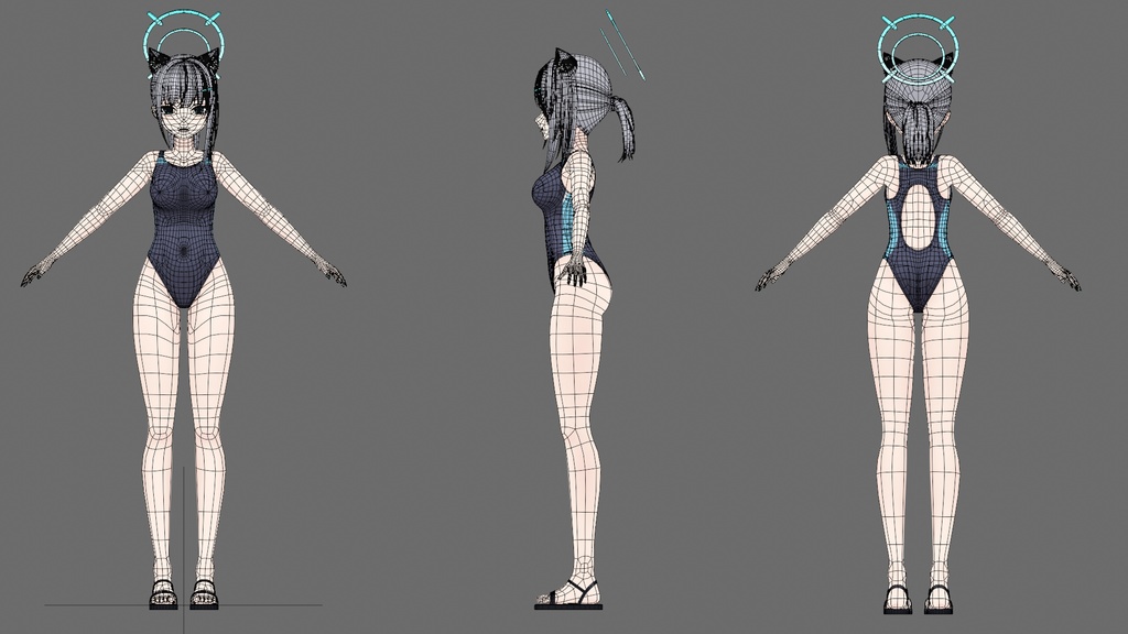 Shiroko Swimsuit Blend File