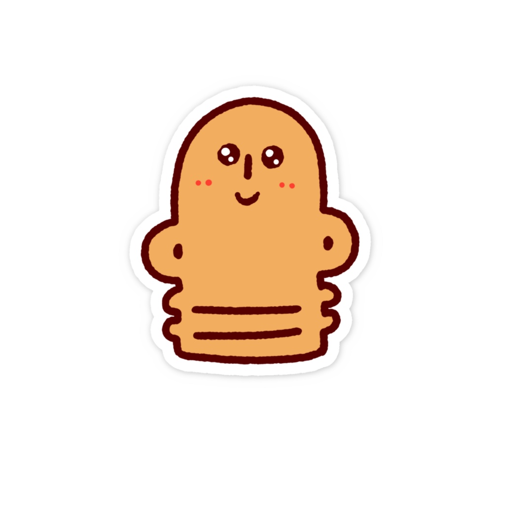 happyハニワステッカー