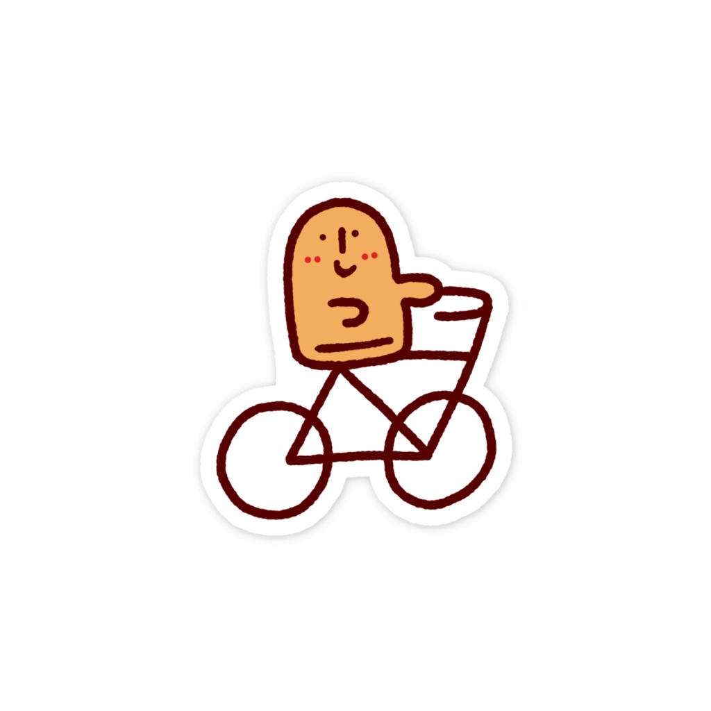 チャリハニワステッカー
