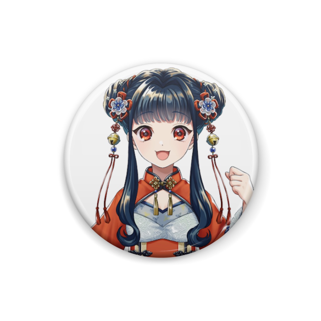 朱・春鈴(缶バッチ)