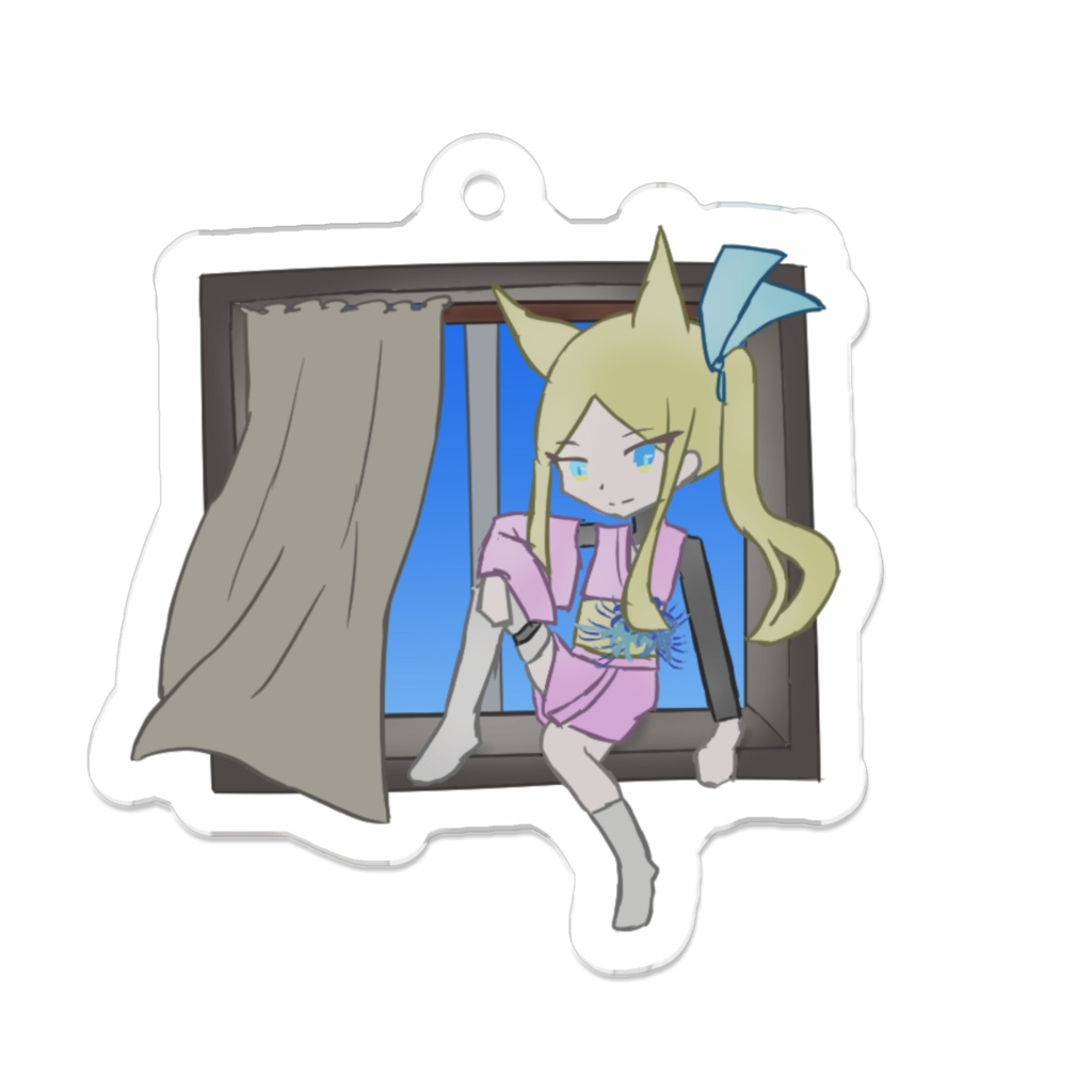 狐火ちゃんと一緒キーホルダー