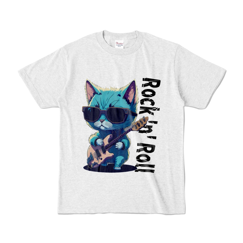 rock 'n' roll 猫 Tシャツ