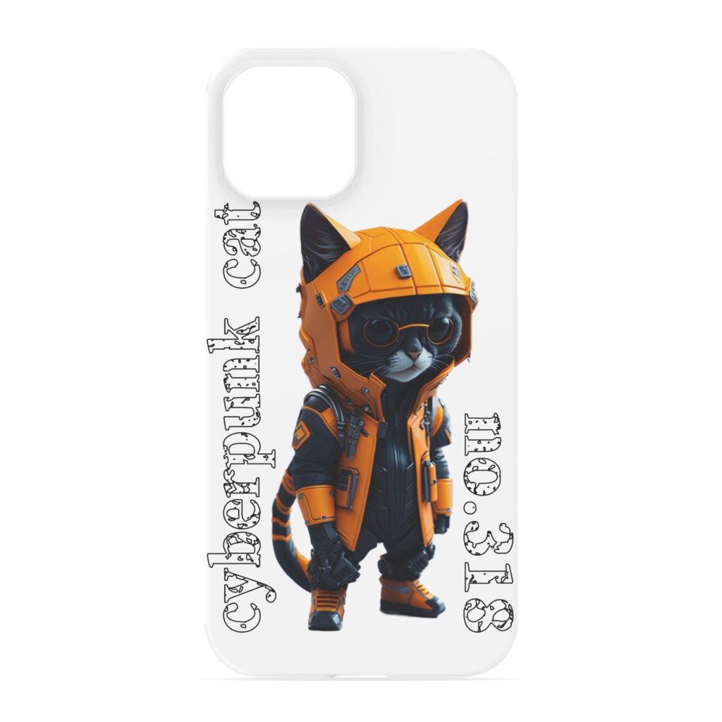 cyberpunk cat☆ no.318 iPhoneケース(１３，１２シリーズ対応)
