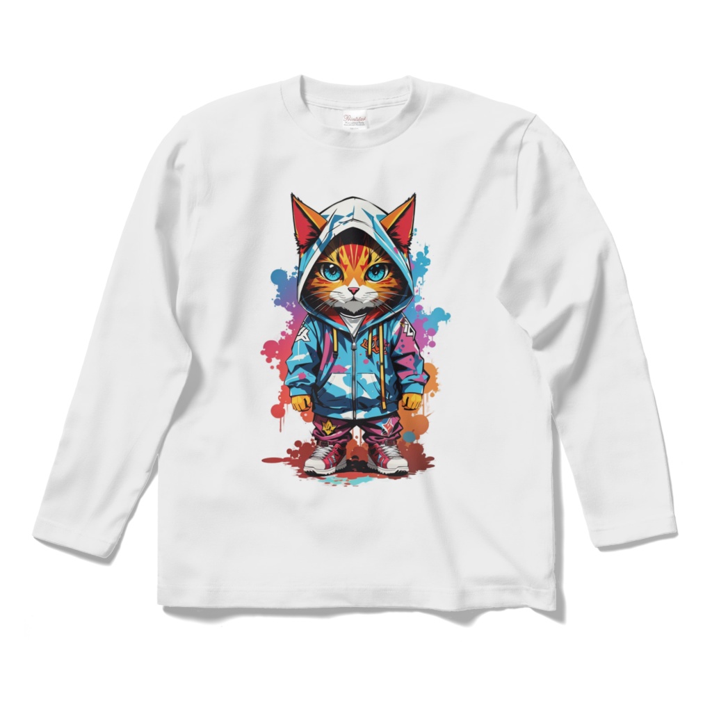 hooded cat.ロングスリーブTシャツ☆