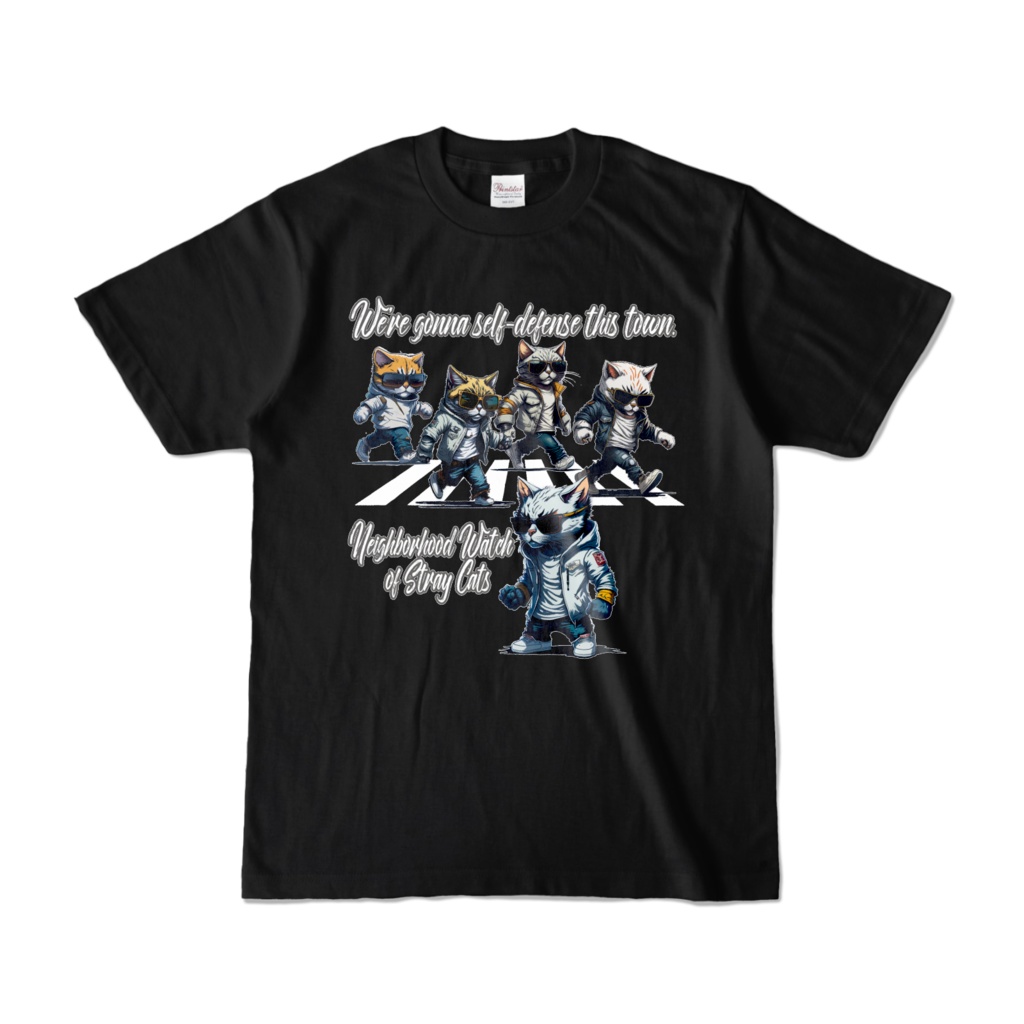 Neighborhood Watch of Stray Cats #002_カラーTシャツ