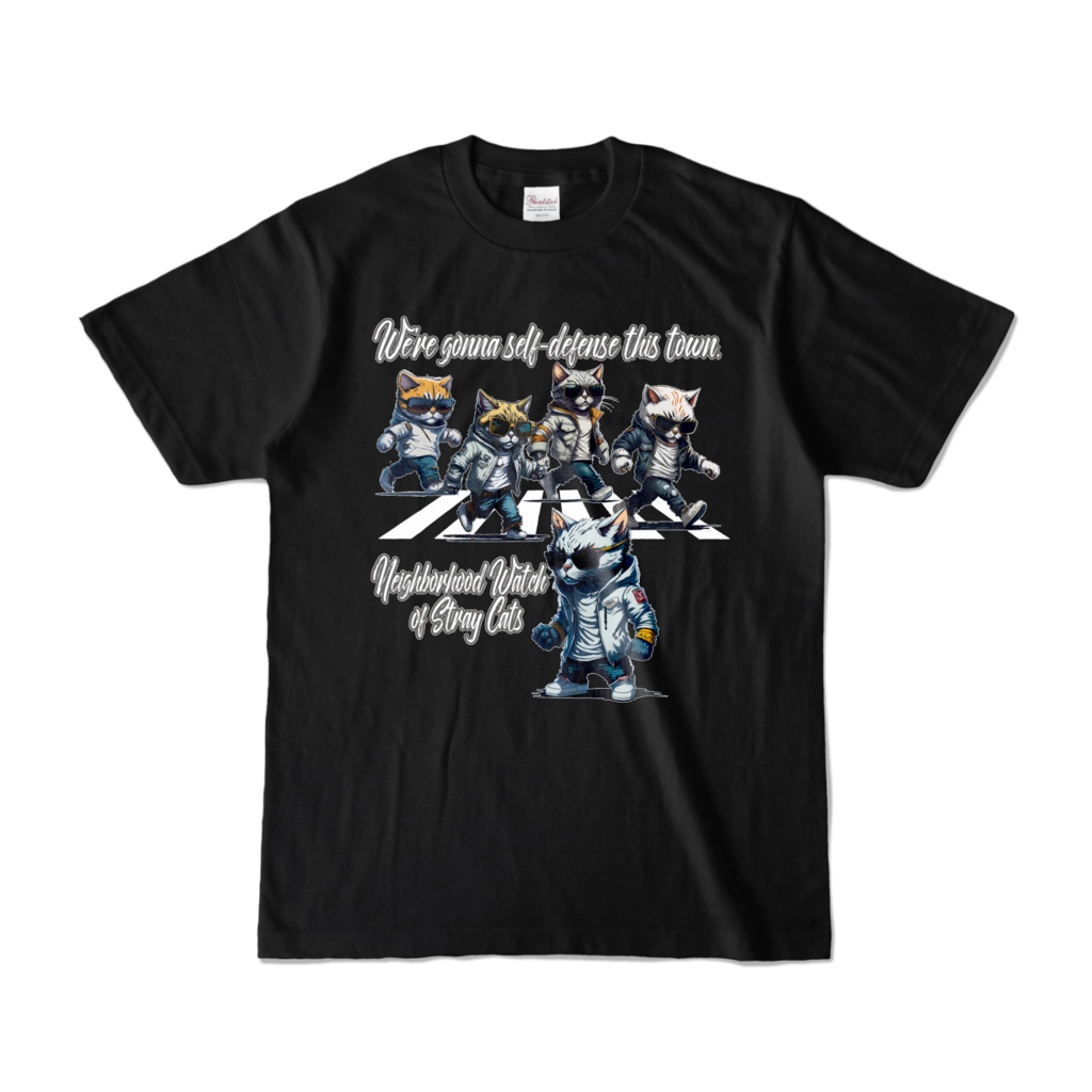 Neighborhood Watch of Stray Cats #002_カラーＴシャツ