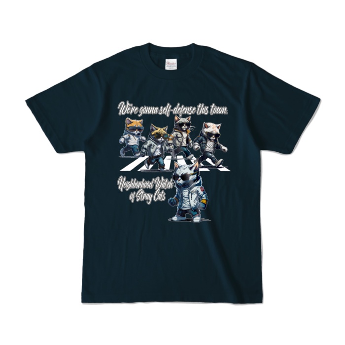 Neighborhood Watch of Stray Cats #002_カラーTシャツ