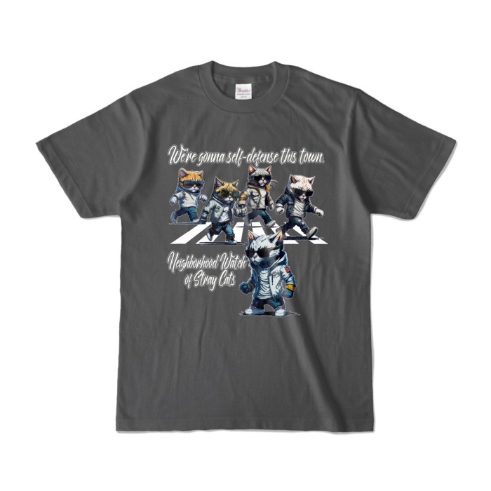 Neighborhood Watch of Stray Cats #002_カラーTシャツ