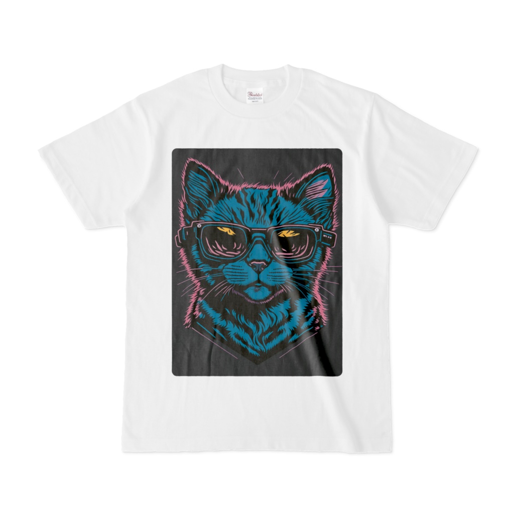 Cat Art T-shirts #002 白Ｔシャツ - slash_factory - BOOTH