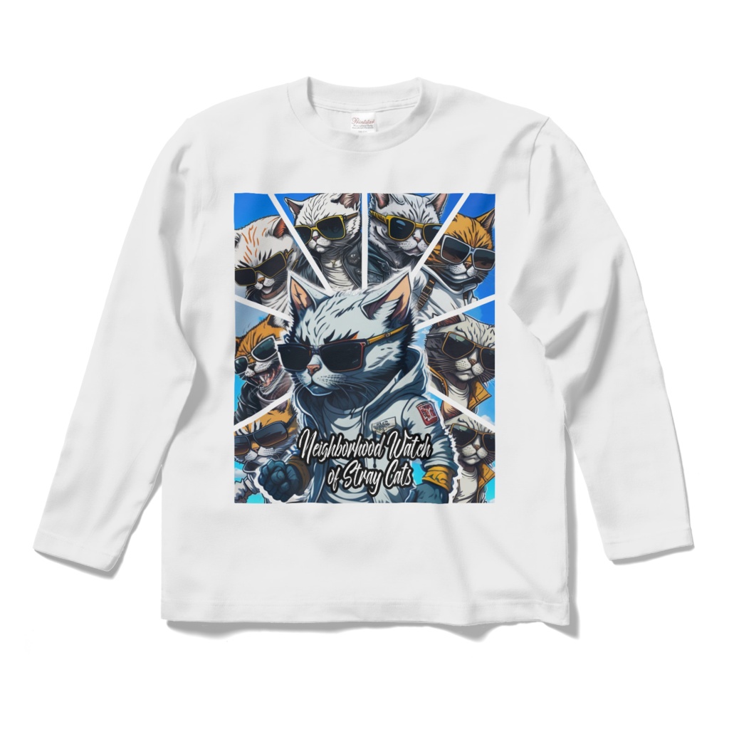 Neighborhood Watch of Stray Cats #003_ロングスリーブTシャツ