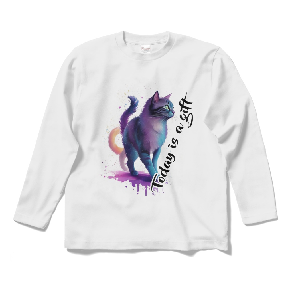 Today is a gift. 正面or背面 プリントＴシャツ