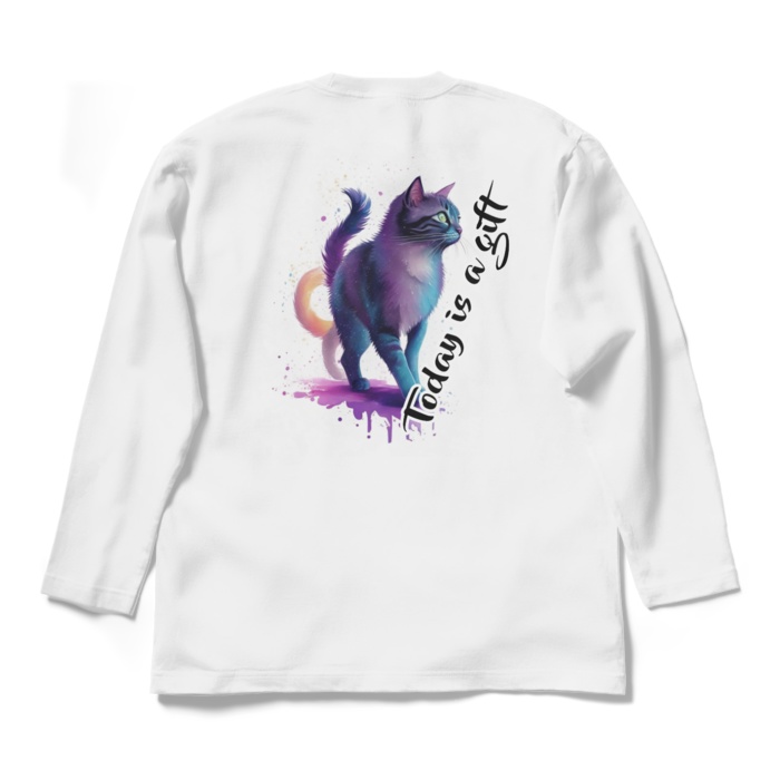 Today is a gift. 正面or背面 プリントTシャツ