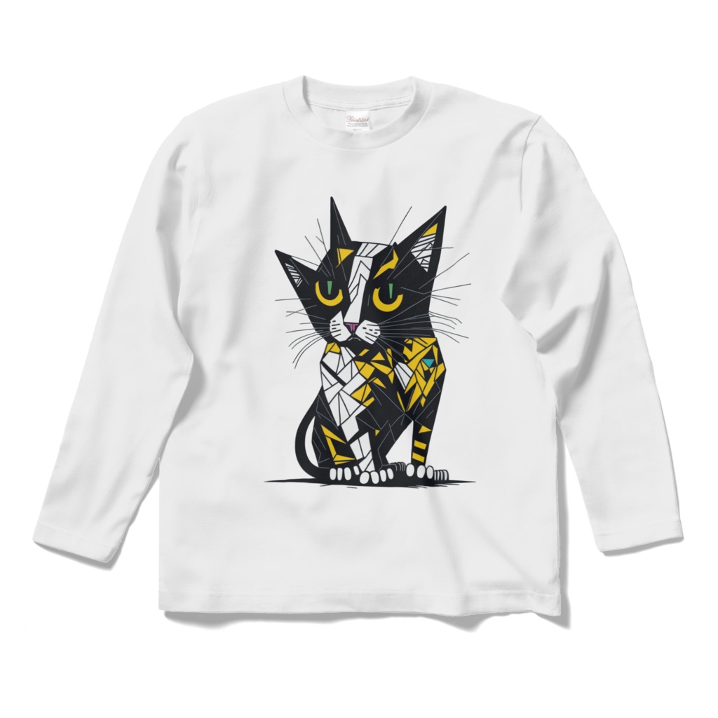 Cat Art #004_ロングスリーブTシャツ