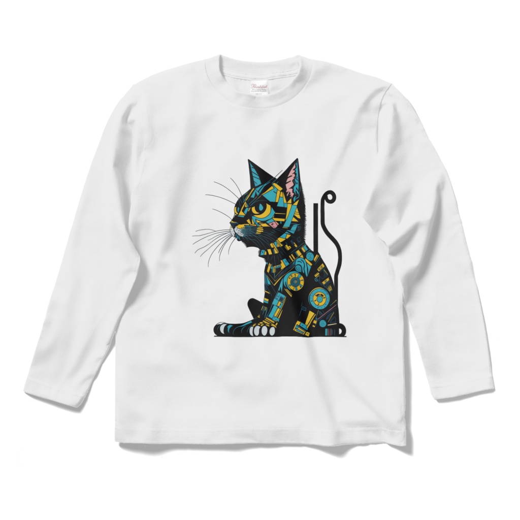 Cat Art #006_ロングスリーブTシャツ