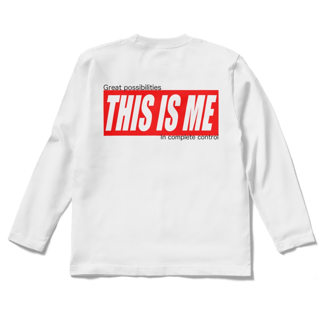 THIS IS ME_ロングスリーブT-Shirt(正面or背面)